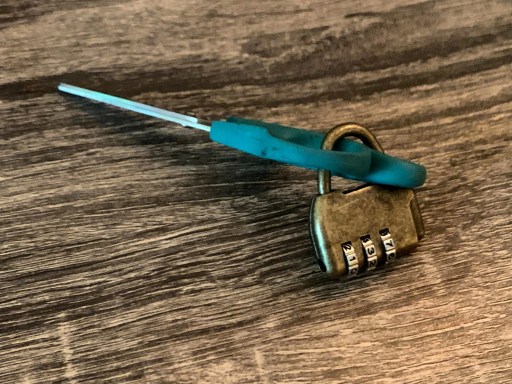 locked scissors for diy escape room