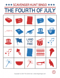 4th of July Bingo board thumbnail